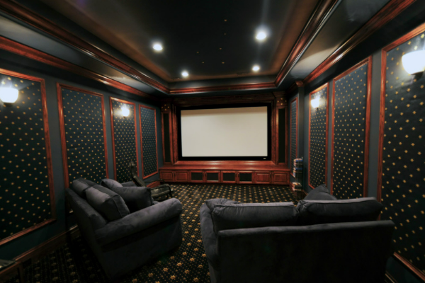 7. Watch a movie in a stylish home theatre